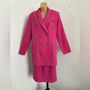 Jennifer James Hot Pink Suit & Skirt